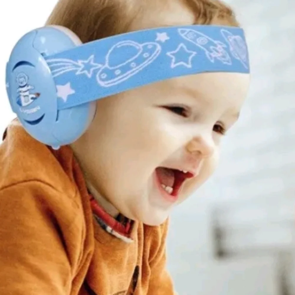 Baby Ear Muffs Noise Blocking for Infants W/ Elastic Headband Hearing Protection